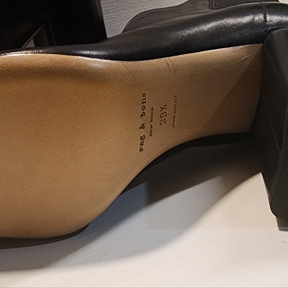 RAG & BONE AGNES BLACK BOOTS - Picture 8 of 12